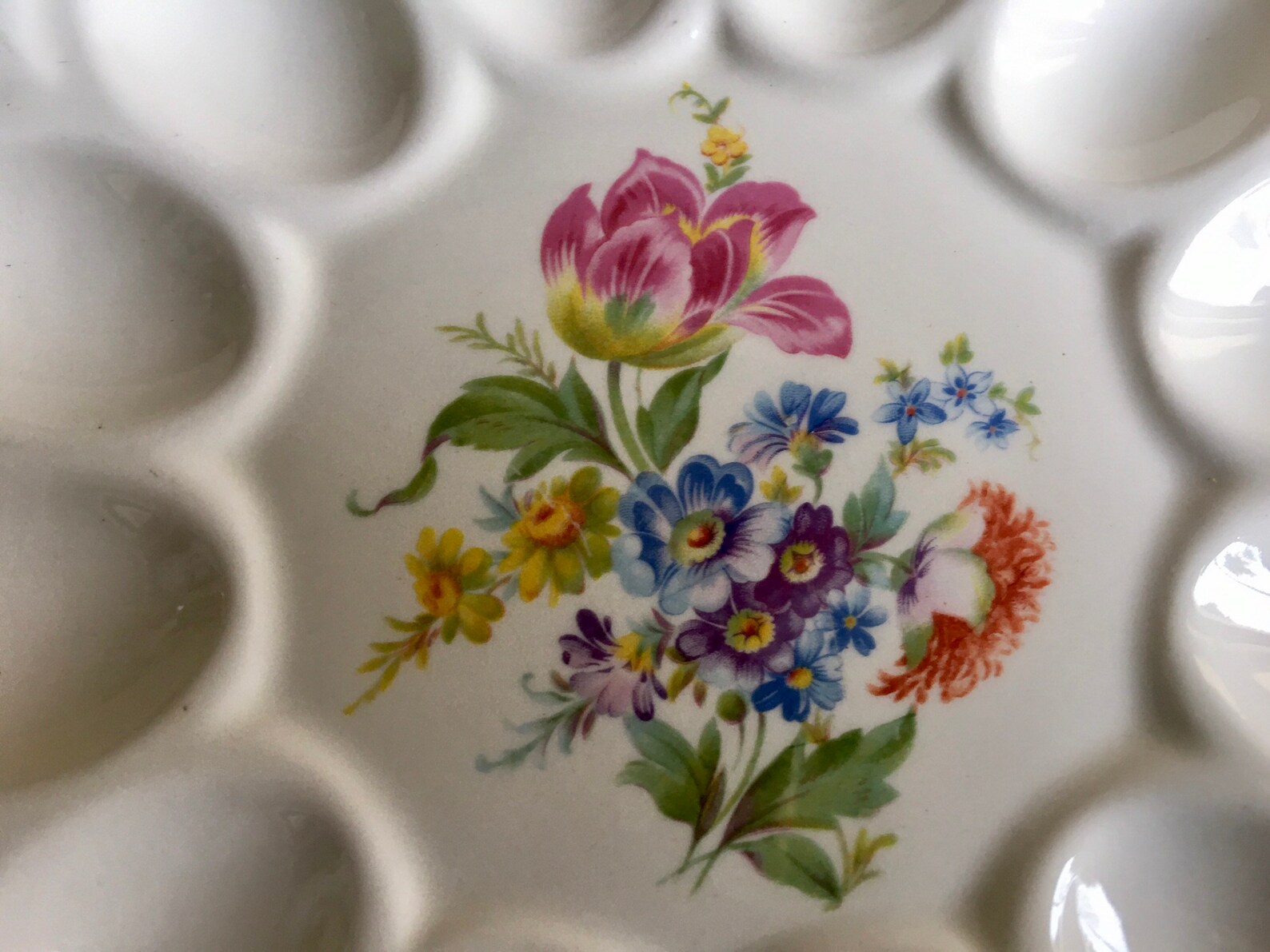 ER American Artware Egg Plate Deviled Egg Platter Vintage Etsy