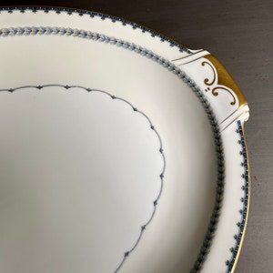Oval Serving Platter, Meito China Platter, Meito Ivory China