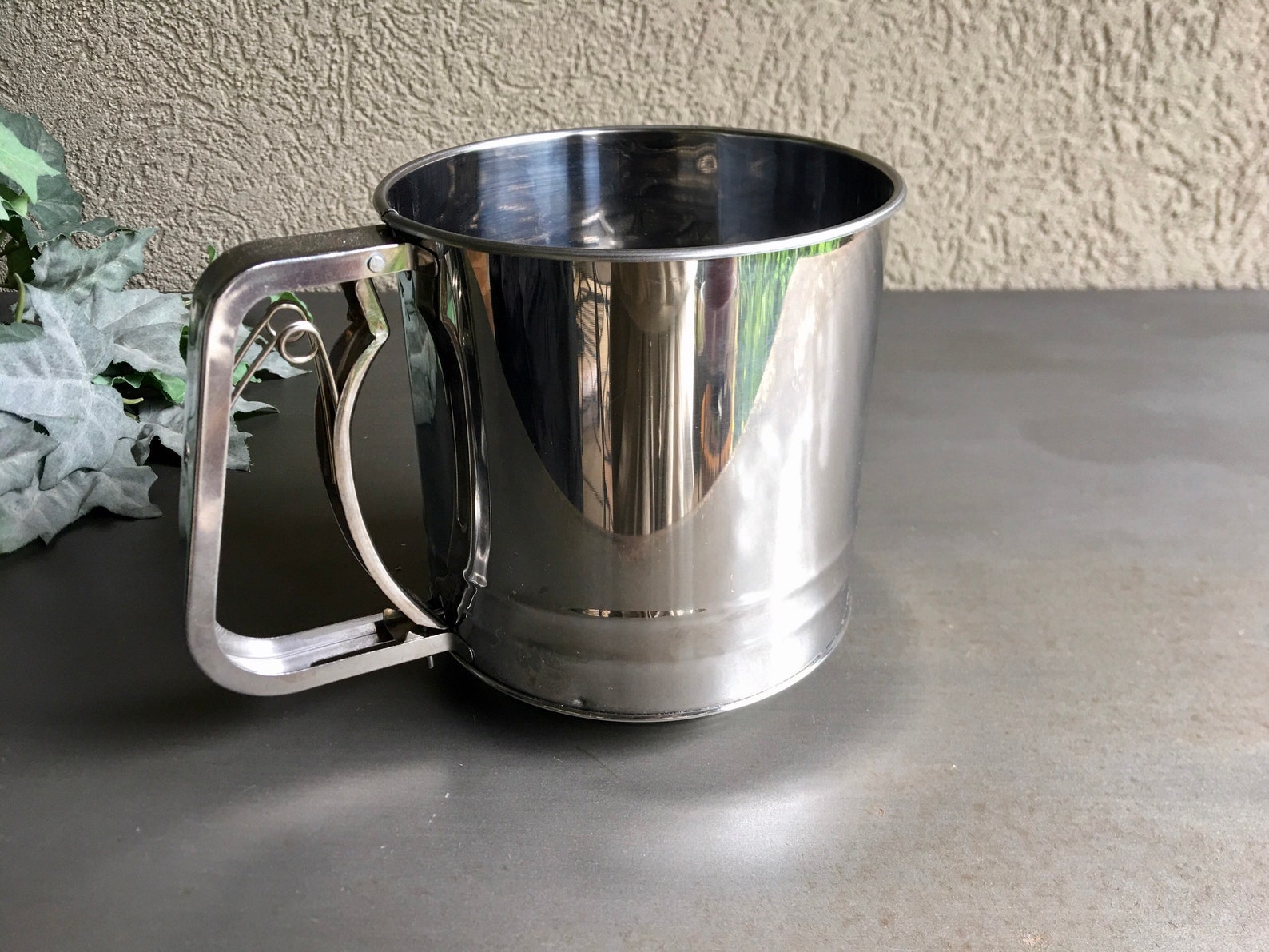 Vintage Handheld Flour Sifter Old Fashioned Sifter Triple Etsy