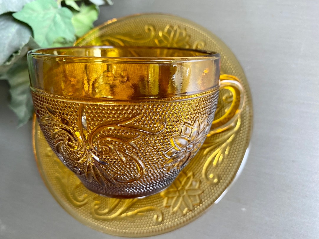 Tiara Glassware Amber Vintage Amber Glass Dishes Tiara Etsy