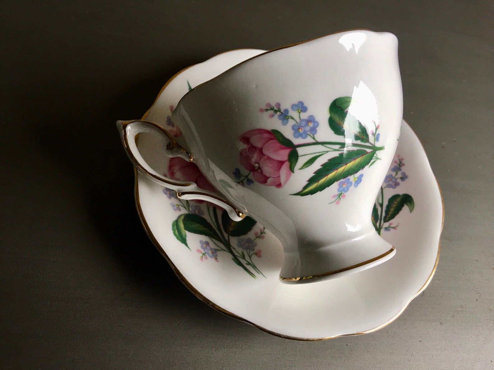 Royal Standard Fine Bone China England Teacup and Saucer Etsy