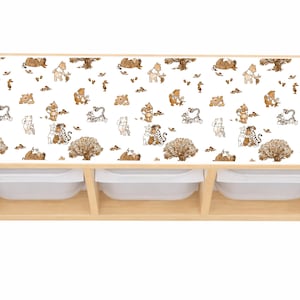 Top Sticker for Ikea Trofast pine unit Winnie The Pooh IKEA Trofast Bin Sticker, Playmat Trofast  Decor