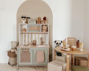 Set di adesivi da cucina Duktig verde salvia, decalcomanie da cucina IKEA Play