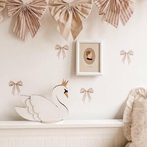 Watercolor Bow Wall Decals - Playroom Decor, Set of 40