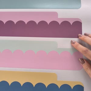 Scalloped IKEA TROFAST Sticker, Vinyl Decal, Playroom Decor