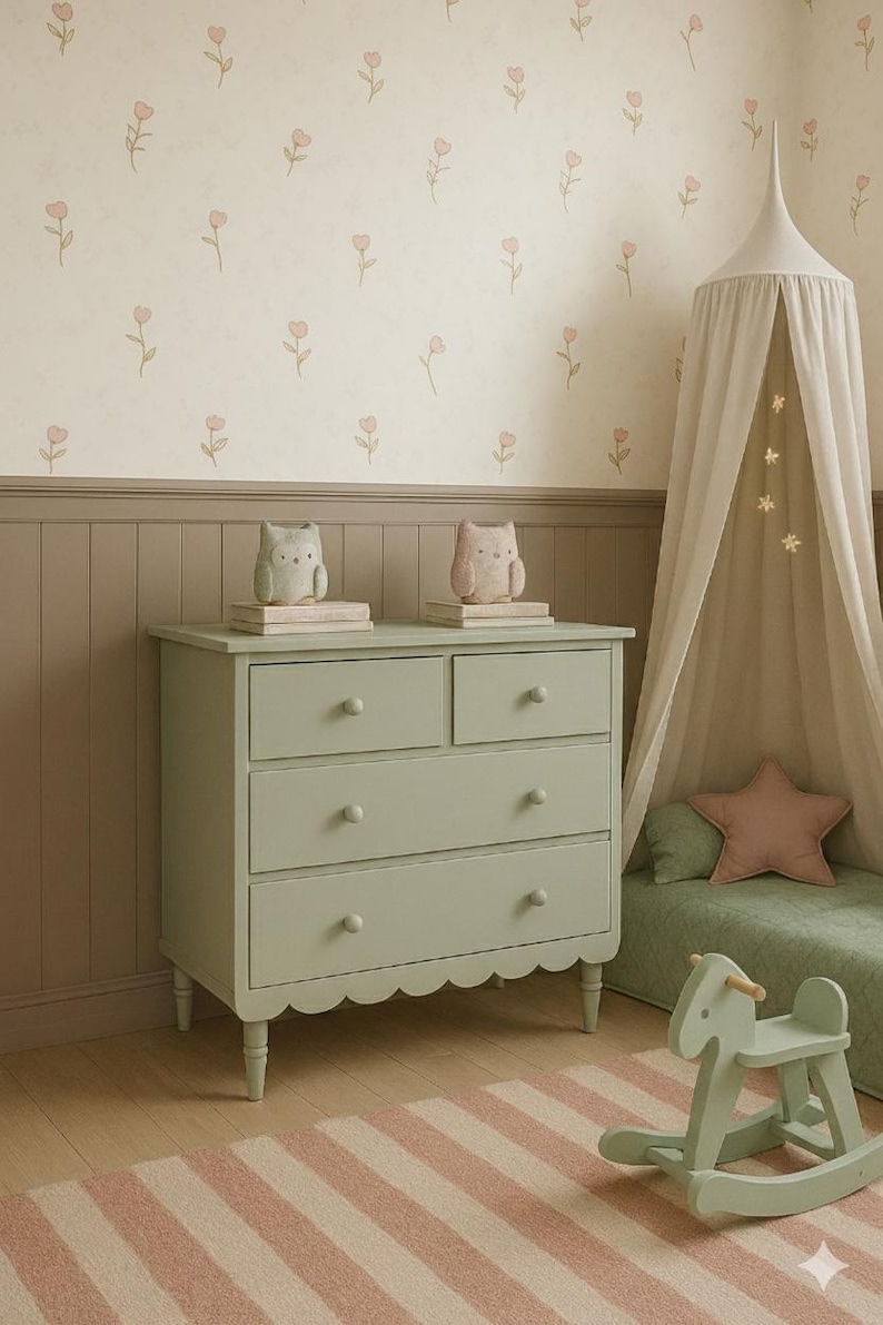 Tiny flowers TROFAST decal Trofast tulips small flowers TROFAST decal rental-friendly Wraps ikea Trofast sticker Trofast stickers removable image 8