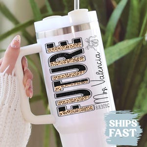 Personalized Future Mrs Tumbler Custom Engagement Tumbler Bride To Be Cup Bridal Shower Gift for Fiancee 40oz Tumbler with Handle and Straw