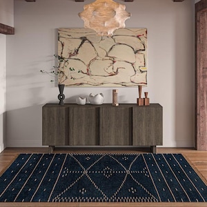 Handmade Jute Rug for New Year Home Refresh Neutral  Decor | Hallway Runner | Handmade Black & Gold Area Rug |  Holiday Home Decor Gift