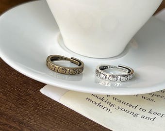 Vintage HelloKitty Adjustable Ring, Cute Cartoon Adjustable Jewelry, Timeless Gift for Her & Hello Kitty Fans