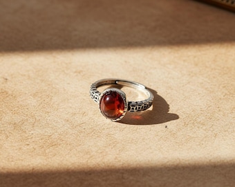 Vintage Garnet  Ring: Garnet Ring, January Birthstone Ring, Women Ring, Gift for Her