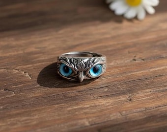 Waldtier Schmuck - Sterling Silber Eule Ring - Vogel Ring - Vogel Liebhaber Schmuck
