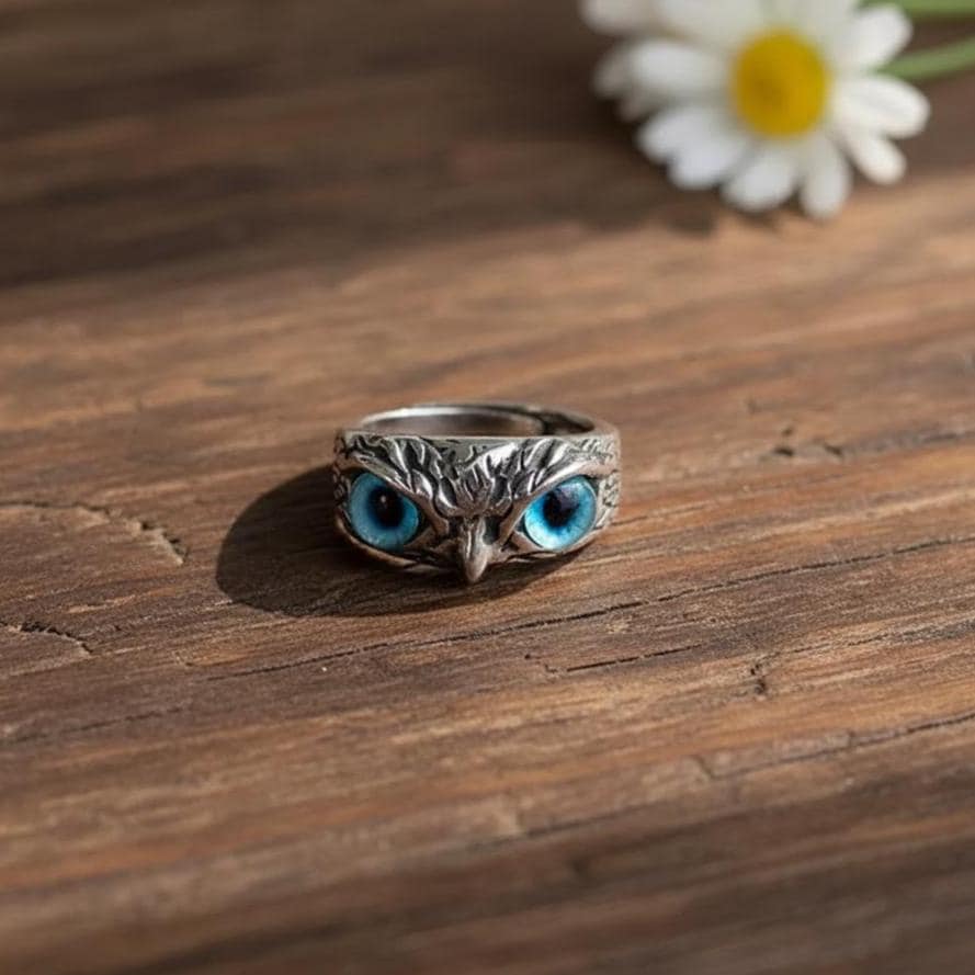 Woodland Animal Jewelry - Sterling Silver Owl Ring - Bird Ring - Bird Lover Jewelry