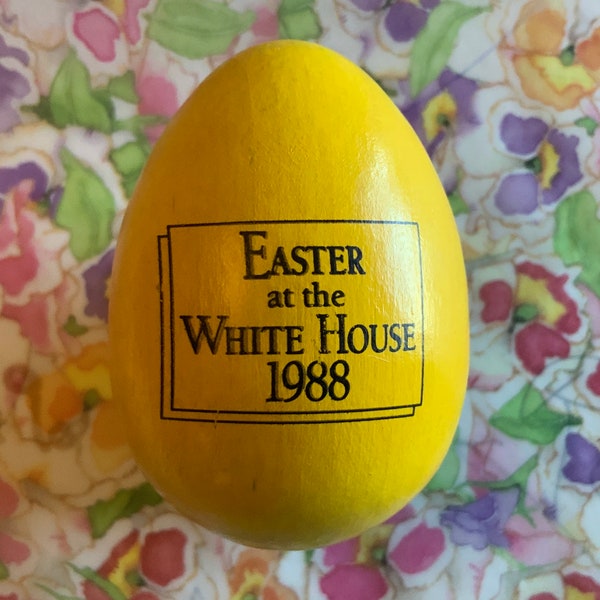 1988 Easter Egg Hunt at the White House - Ronald Regan Era - Yellow - Rare