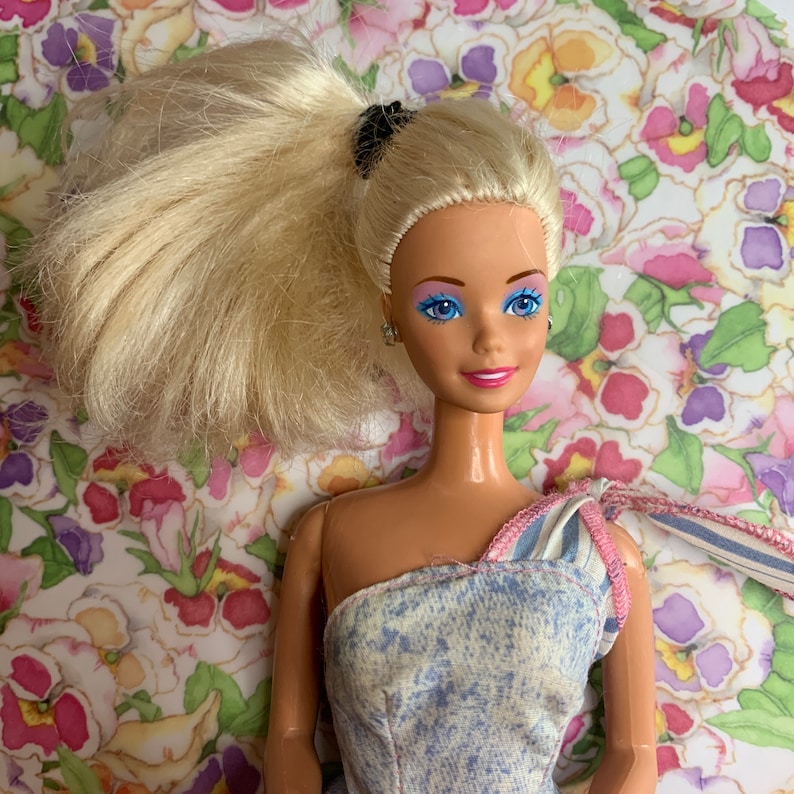 Barbie Doll Blonde Hair 1966 Mattel Made in Malaysia | Etsy