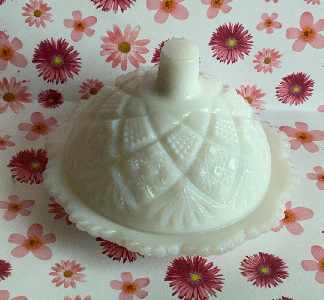Rare Westmoreland Milk Glass Butter Pat Dish Collectable Etsy