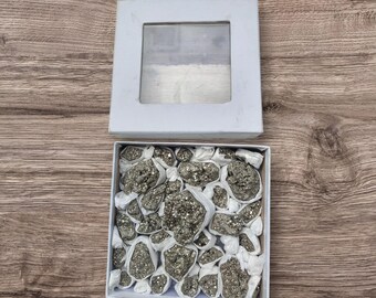 Natural Pyrite Cluster from Peru – Raw Healing Crystal for Energy & Protection