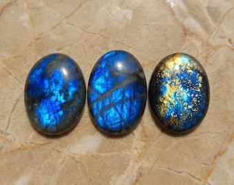 Piedra de labradorita brillante para la ansiedad: cristal de fuerza interior, protección e intuición, piedra de bolsillo curativa.