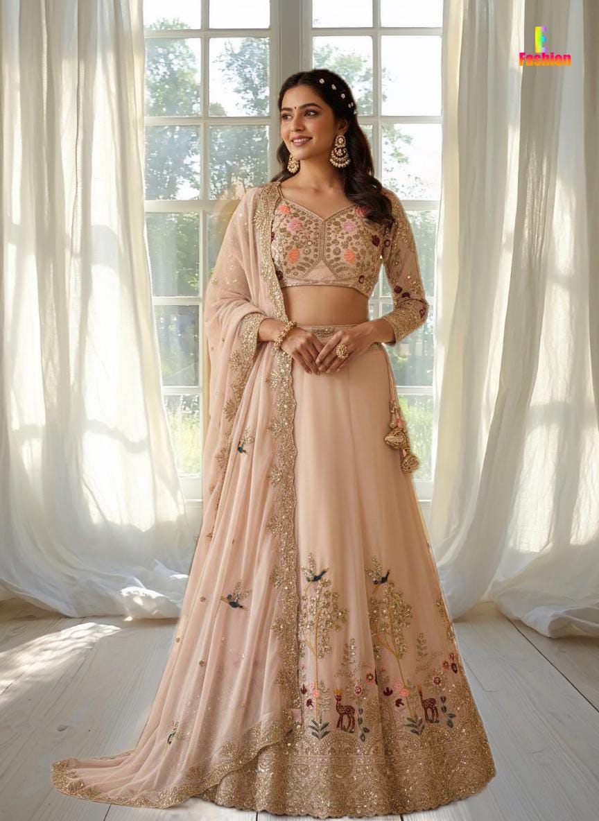 Indian Bridal Wedding Dresses Pink Color - Etsy Indian Bridal Wedding Dresses Pink Color - Etsy