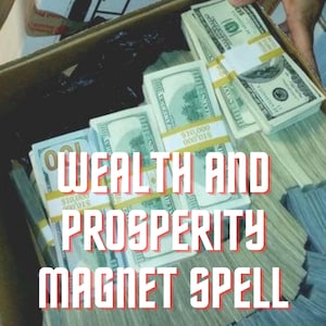 Wealth and Prosperity Magnet Spell | Digital Ritual for Money Attraction, Abundance Energy, Financial Flow & Success Manifestation