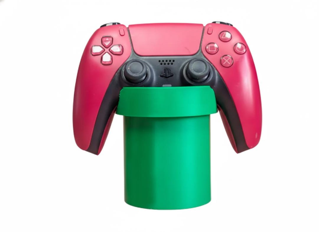 Green Pipe Controller Stand | 3D Printed Gamepad Holder | Playstation ...