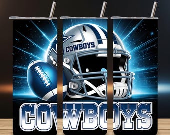 Cowboys Tumbler Wrap, png, voetbalmascotte sublimatieontwerp (digitale download)