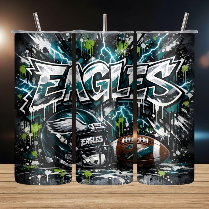 Graffiti Football Tumbler Wrap Bundle | 32 Teams PNG Digital Downloads |  | Street Art Football Designs, 20oz Skinny Tumbler Sublimation
