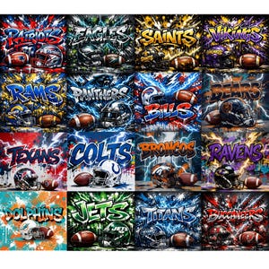 32 Football Tumbler Wrap Bundle