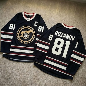 Koszulka hokejowa Rozanov Hollander - unisex z dekoltem w kształcie litery V, długim rękawem, sportowa odzież uliczna Rozanov Hollander koszulka hokejowa, unisex z długim rękawem