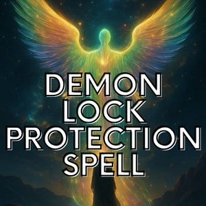 Demon Lock Protection Spell | Strong Shield Against Negativity | Digital Ritual for Spiritual Safety & Energy Defense