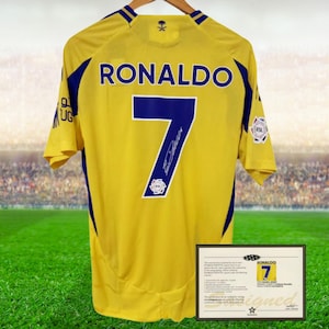 Camiseta firmada de Cristiano Ronaldo Al Nassar 24-25 + certificado de autenticidad