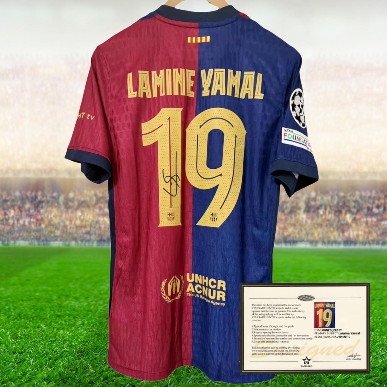 Signed Lamine Yamal Barcelona 25-26 Jersey + COA - Etsy