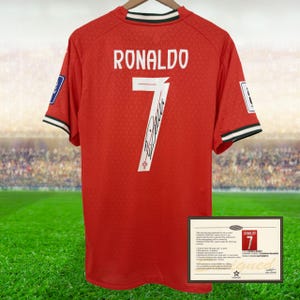 Camiseta firmada de Cristiano Ronaldo Portugal 25-26 + COA