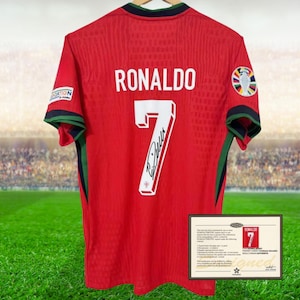 Camiseta firmada de Cristiano Ronaldo Portugal 24-25 + COA