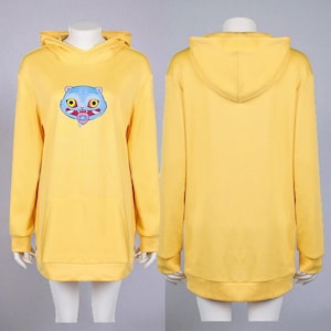 KPOP Demon Hunters Adult Zoey Tiger Yellow Hooded Sweatshirt Halloween Jacket for Girls Cosplay Costume for Women