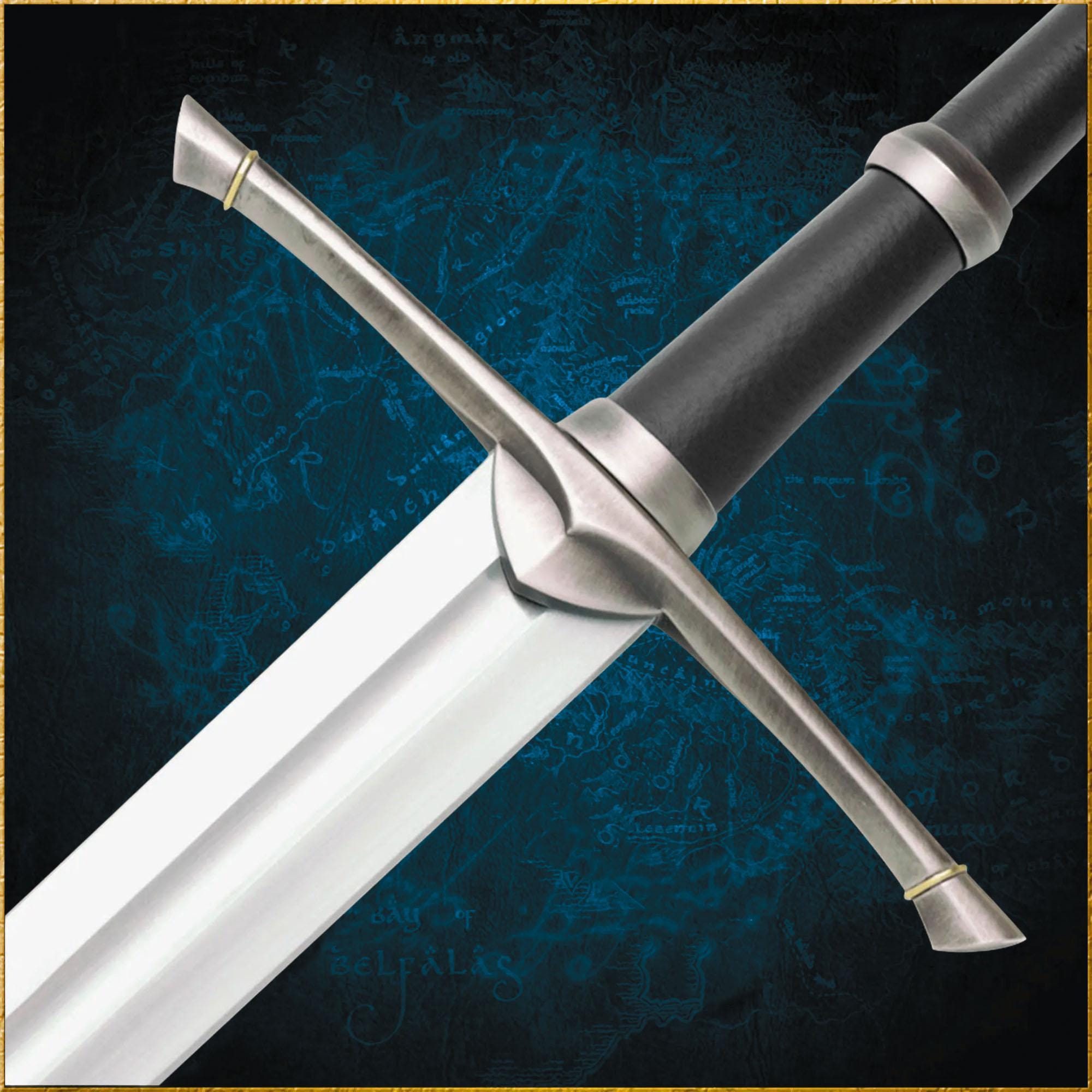 アラゴルンのストライダーレンジャー中世剣小道具、力の指輪、レプリカ