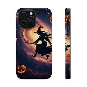 Witch Galaxy Phone Case: Halloween Spooky MagSafe Cover
