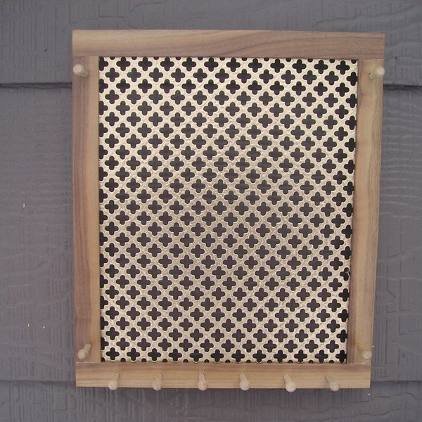 jewelry organizer jewelry holder earring holder hanging jewelry holder woodworking walnut sustainable wood