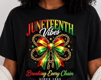 ジューンティーンス・バイブスTシャツ｜あらゆる鎖を断ち切るグラフィックTシャツ