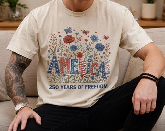 America 250 Years of Freedom Tee | Patriotic Fourth of July shirt