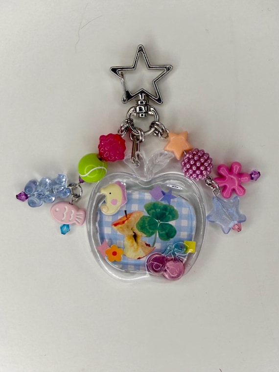 Juminocore Aesthetic Keychain Kawaii Apple Bag Charm - Etsy