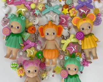 Authentic Sonny Angel Fall Keychain Aesthetic Kawaii Bag Charm