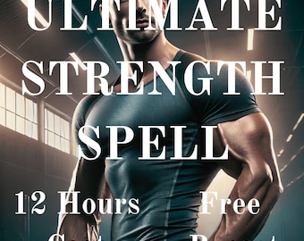 Ultimate Strength Spell, Boost Power Confidence and Inner Resilience, Powerful Energy Manifestation Ritual, Same Day Cast