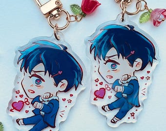 11 -Porte clés avec personnages de dessin animé, en acrylique, pour 11 -Porte clés avec personnages de dessin animé, en acrylique, pour