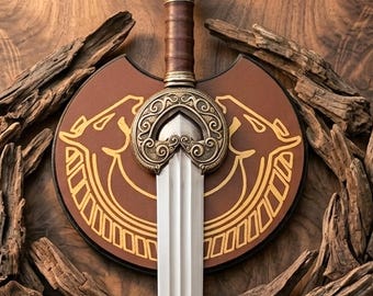 Réplica de la espada Herugrim del rey Théoden, placa decorativa para pared, espada de película, regalo para él.
