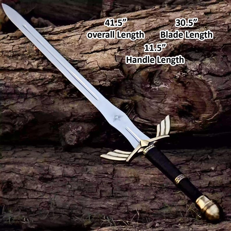 Réplica personalizada de la Espada Maestra de Link, Espada Azul de Zelda Skyward de Legend of Zelda, Regalo para él y fanático de las películas, Regalo de aniversario, Regalo para papá imagen 8