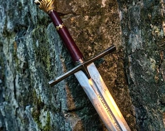 Réplica de la espada del príncipe Peter Rhindon / Objeto de utilería de la película Las Crónicas de Narnia para decoración de pared