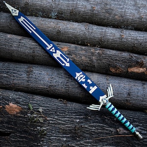 Réplica personalizada de la Espada Maestra de Link, Espada Azul de Zelda Skyward de Legend of Zelda, Regalo para él y fanático de las películas, Regalo de aniversario, Regalo para papá imagen 6