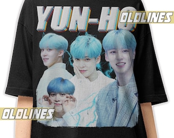 YUN-HO ATEEZ K-Pop Bootleg Shirt / Jeong Yun-ho Ateez Concert Band Tee / Yunho Ateez Vintage T-Shirt / Atiny Kpop Boyband Tour Merch