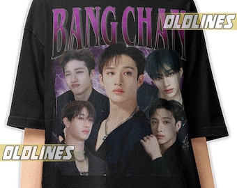 BANG CHAN STRAY Kids K-Pop Bootleg Shirt / Bang Chan Concert Band Tee / Christopher Bang Vintage T-Shirt / Stay Kpop Boyband Tour Merch