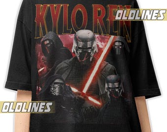 KYLO REN STAR Wars Bootleg Shirt / Ben Solo Band Tees / Jedi Killer Vintage T-Shirt / May The Force Be With You Merch